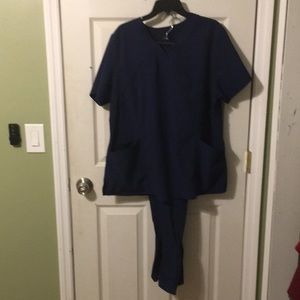 Women’s Nursing Scrub Set Barco One Navy 2XL TOP XL Bottoms